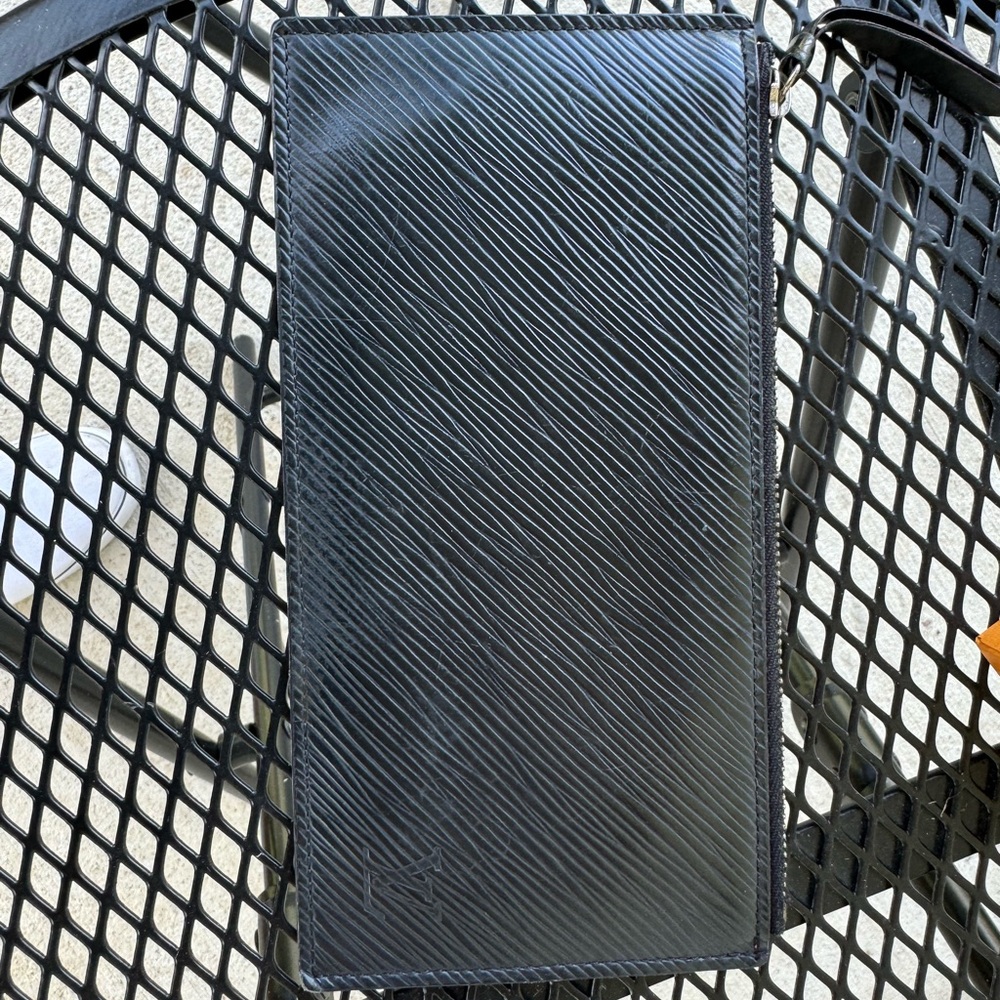 Louis Vuitton Black Epi Leather Zipper Pouch